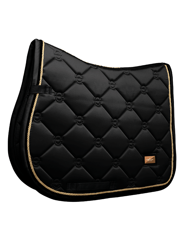 Black Edition Gold saddle pad - Equestrian Stockholm