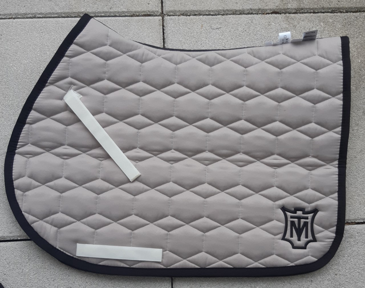 Chabraque Mats Mattes - Satin taupe black edge