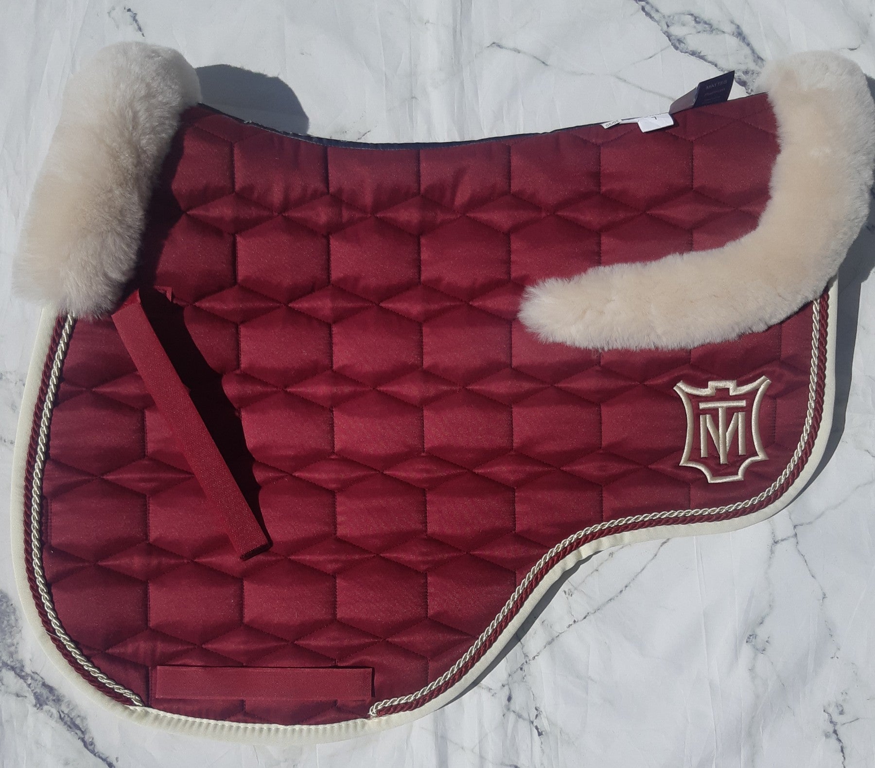 Tapis Eurofit Bordeaux satiné bord Champagne - Mattes