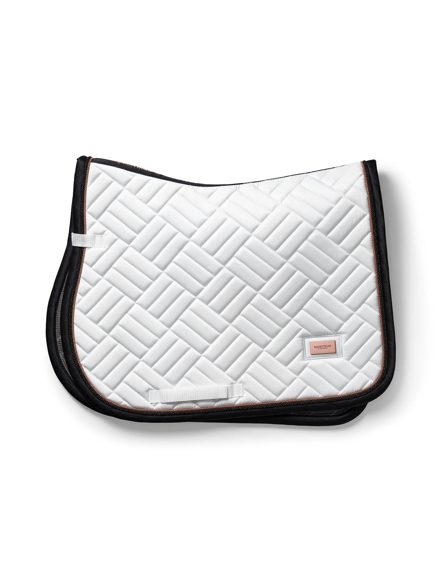 Tapis de selle Modern White Dark Ocean MIXTE - Equestrian Stockholm