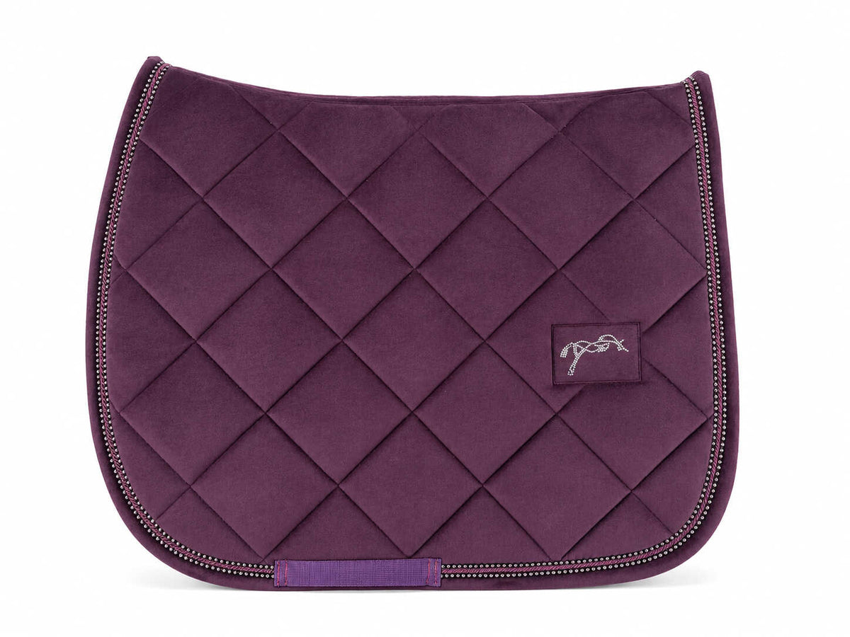 Tapis de selle New Strass Prune MIXTE - PENELOPE COLLECTION