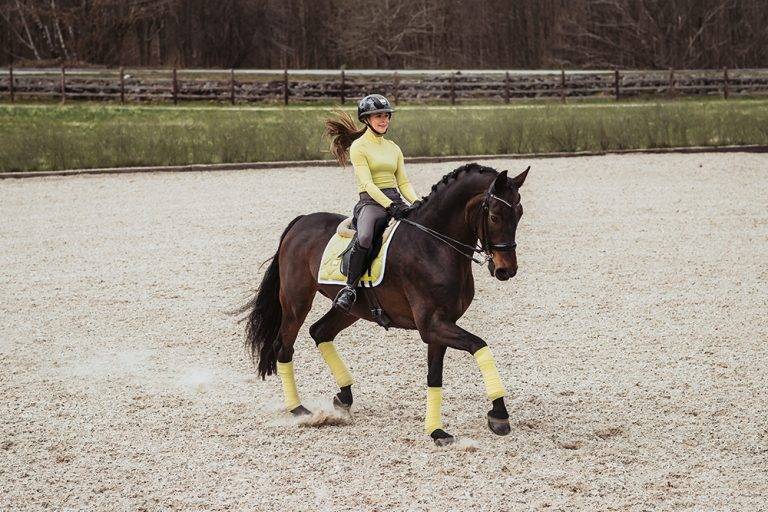 Soft Lemon saddle pad - Equestrian Stockholm