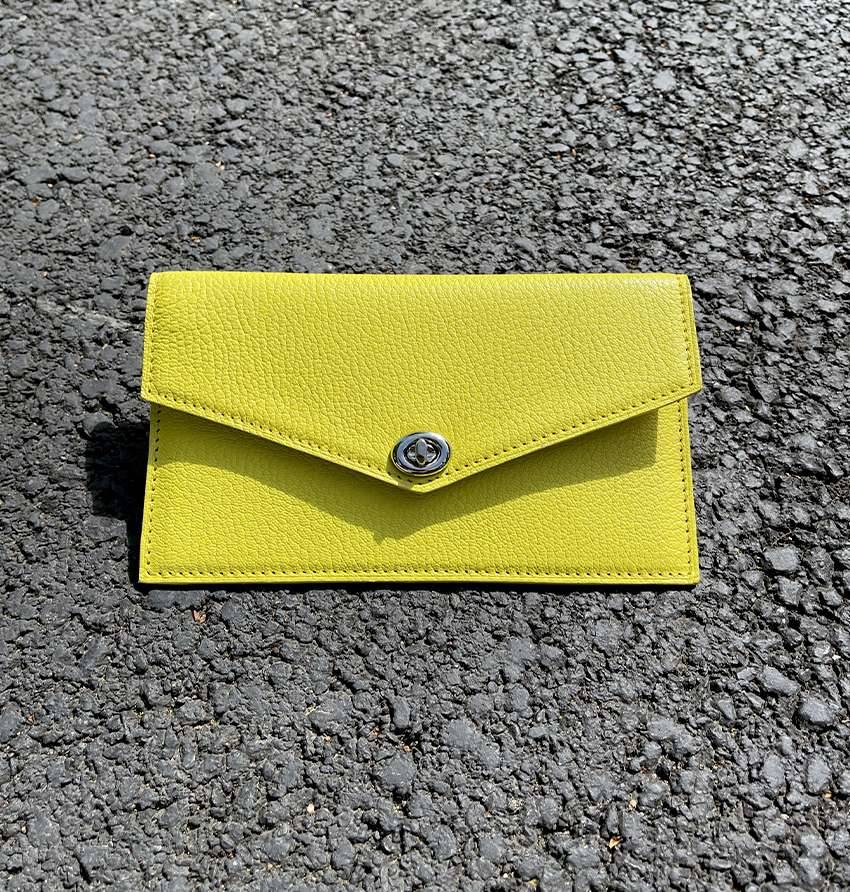 Yellow phone pouch - Melca Paris