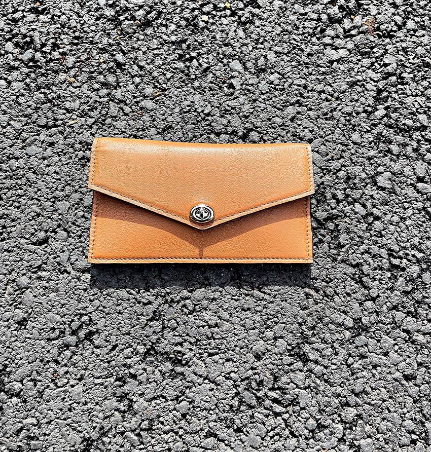Gold phone pouch - Melca Paris