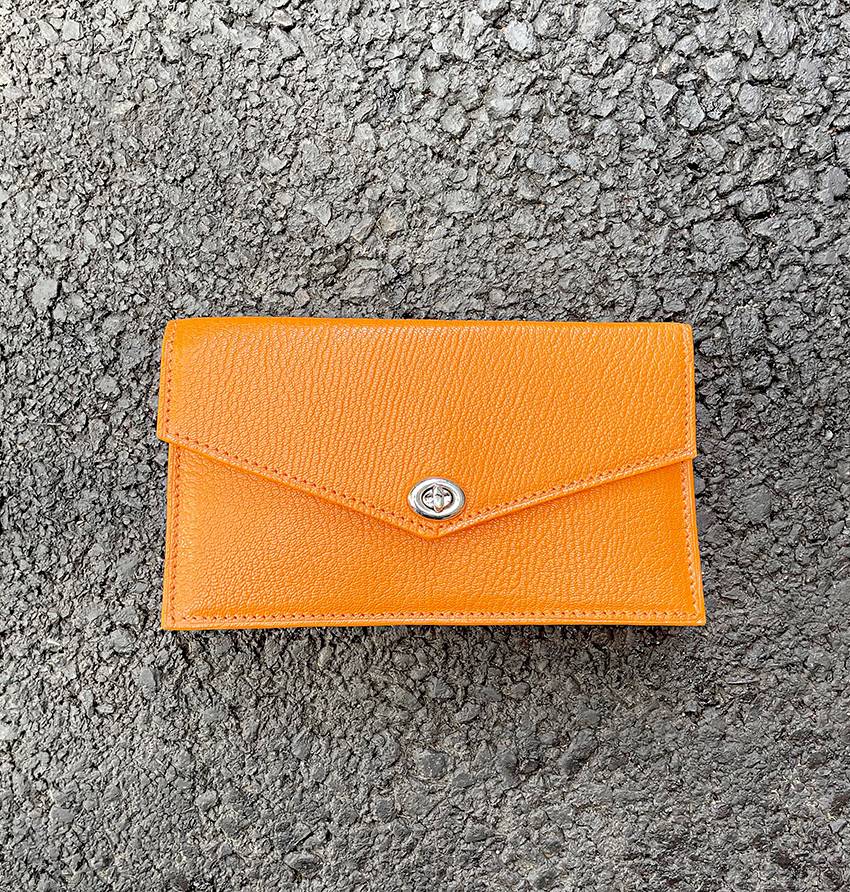 Orange phone pouch - Melca Paris