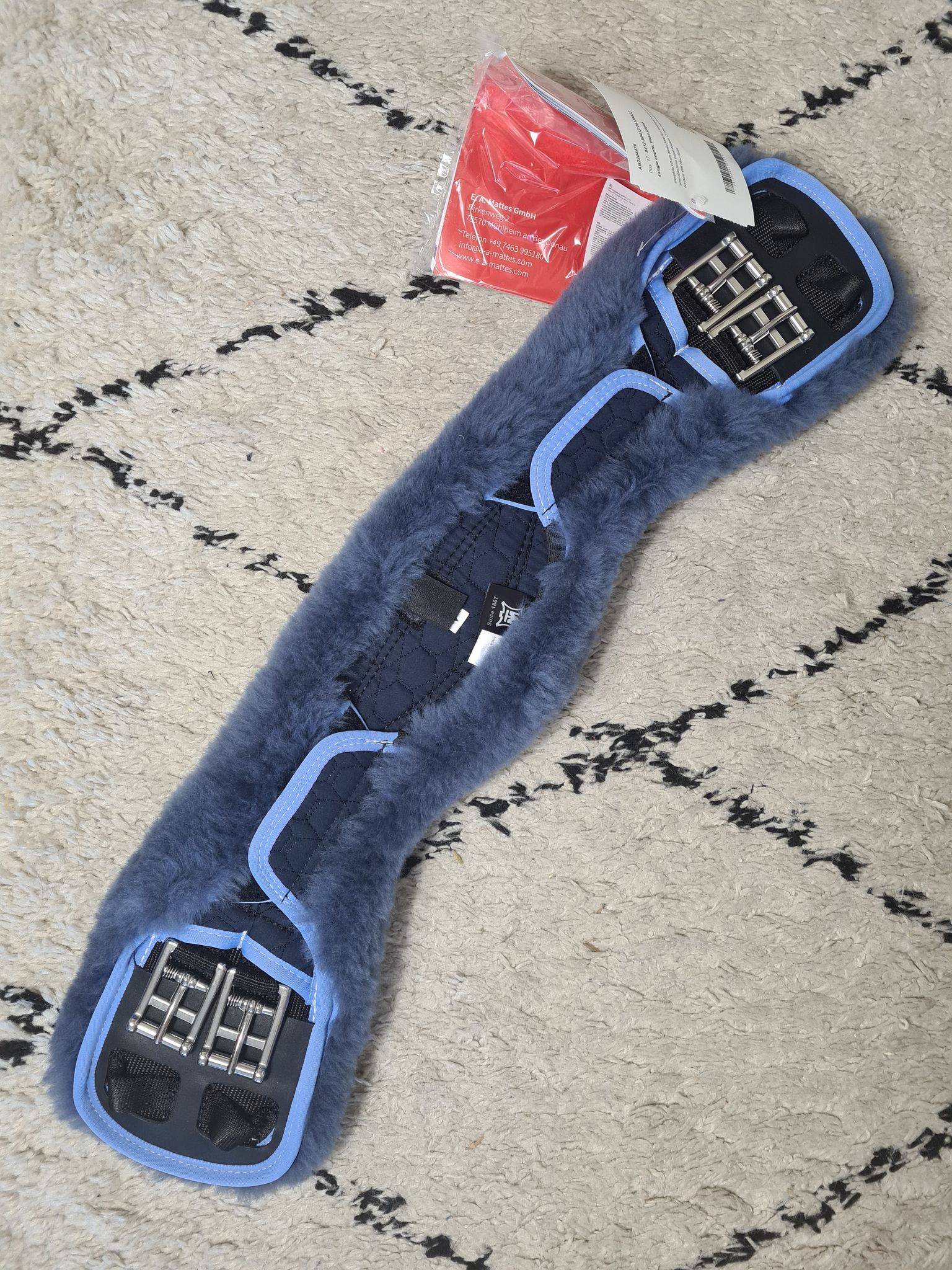 Short asymmetrical strap Navy - MATTES