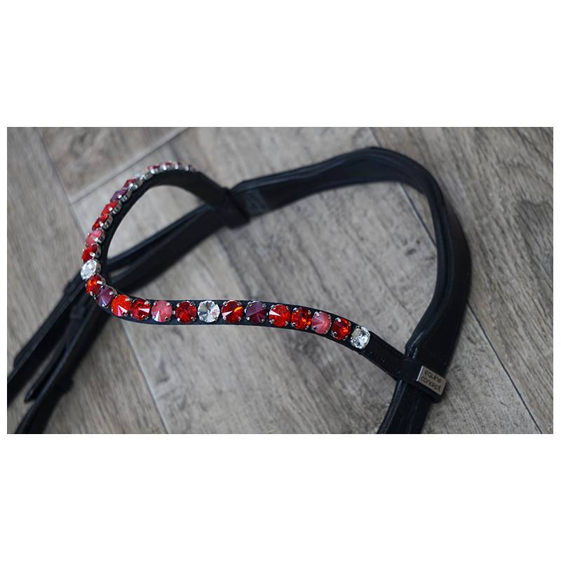 Frontal 12mm Rivoli "Bloody Mary" - Concept Equine