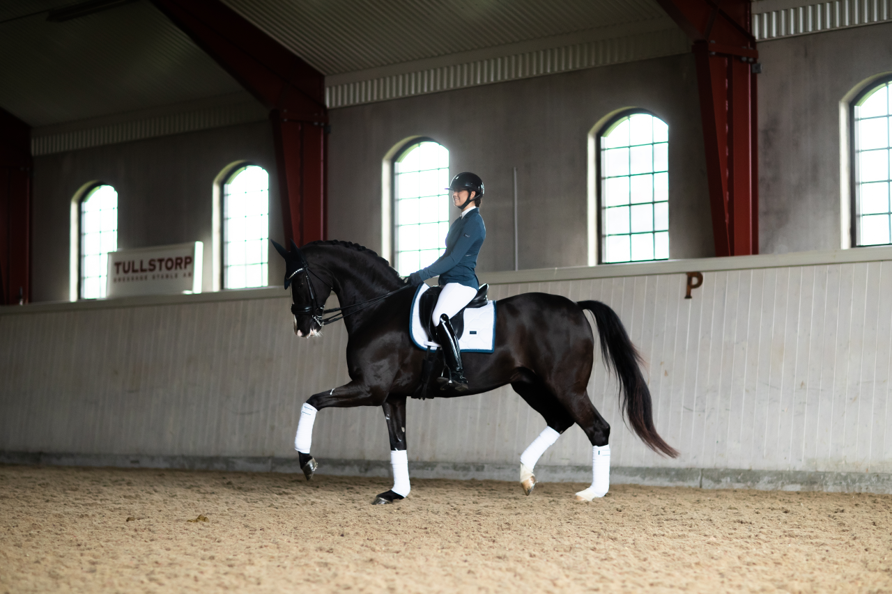 White Blue Meadow rug - Equestrian Stockholm