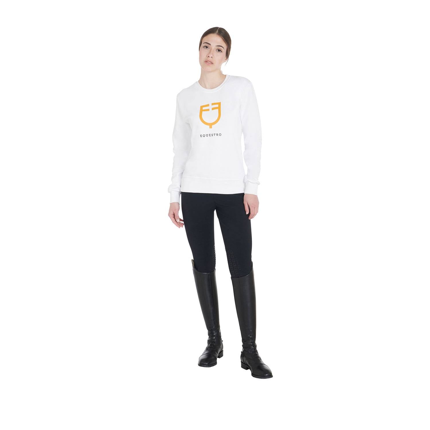 Round neck sweatshirt with logo - Equestro