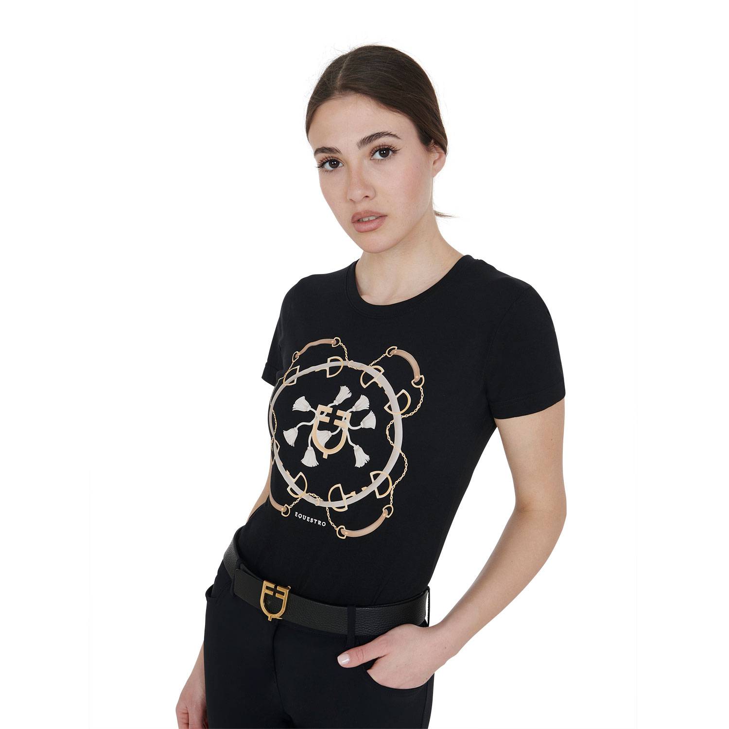 Slim fit horsebit t-shirt - EQUESTRO