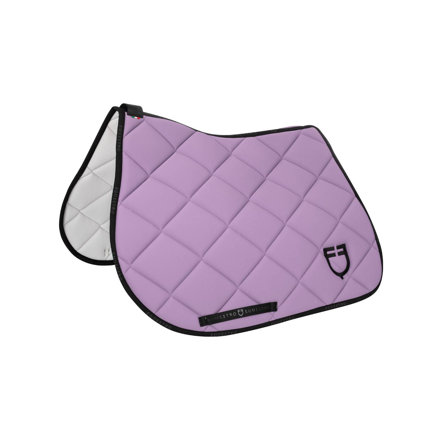 Tapis de selle technique logo lilas/noir- EQUESTRO