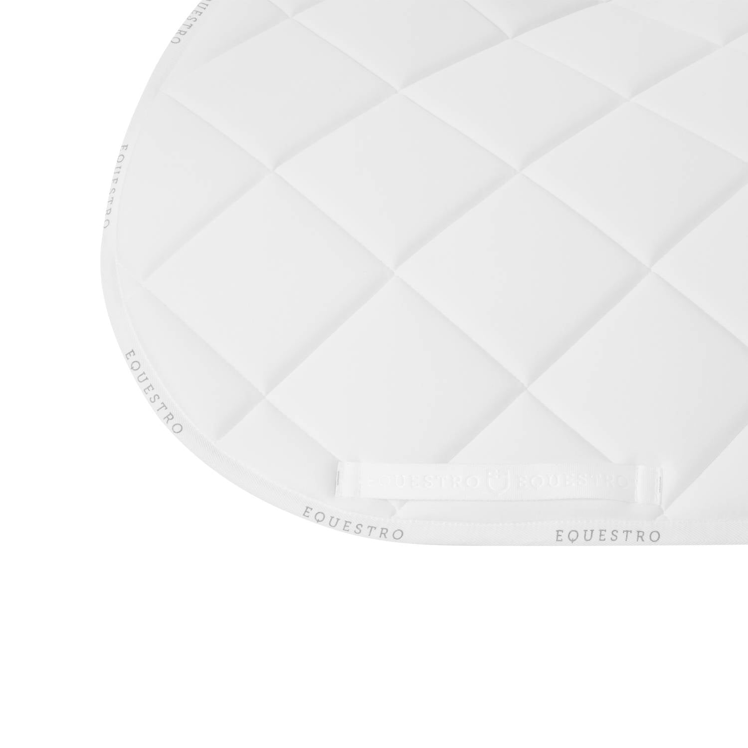 Technical saddle pad logo white/white - EQUESTRO