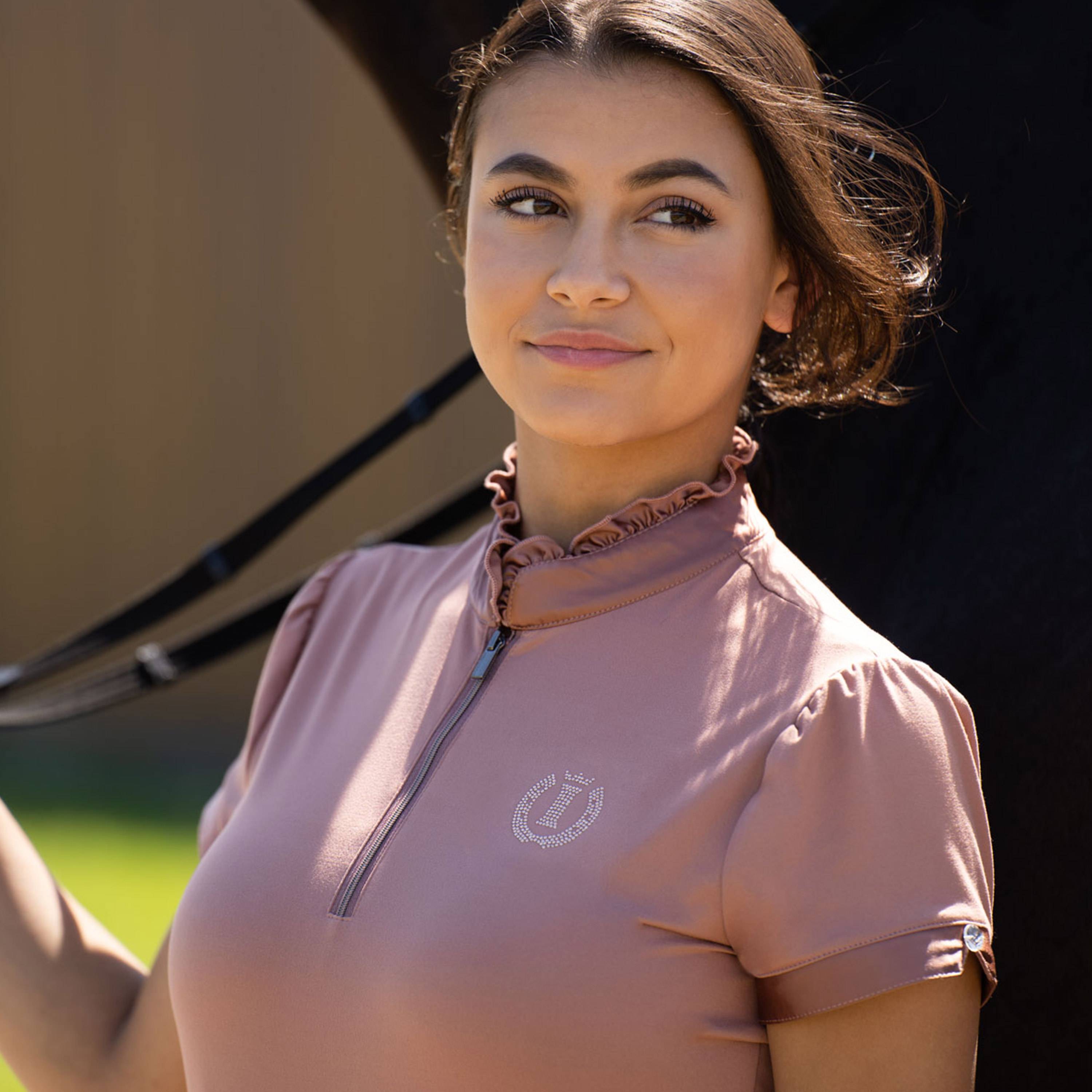 Anna polo shirt with frilly collar - Imperial Riding