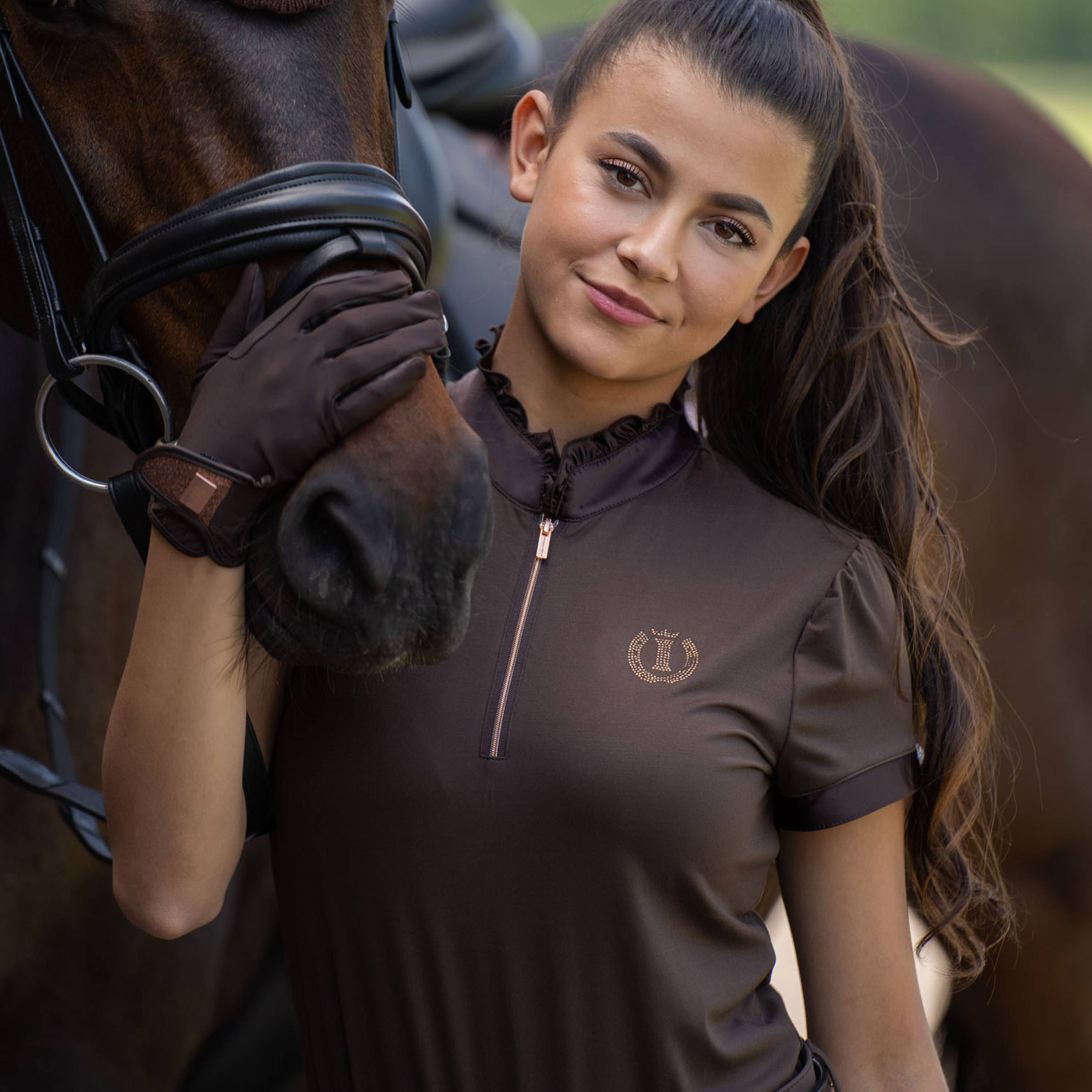 Anna polo shirt with frilly collar - Imperial Riding