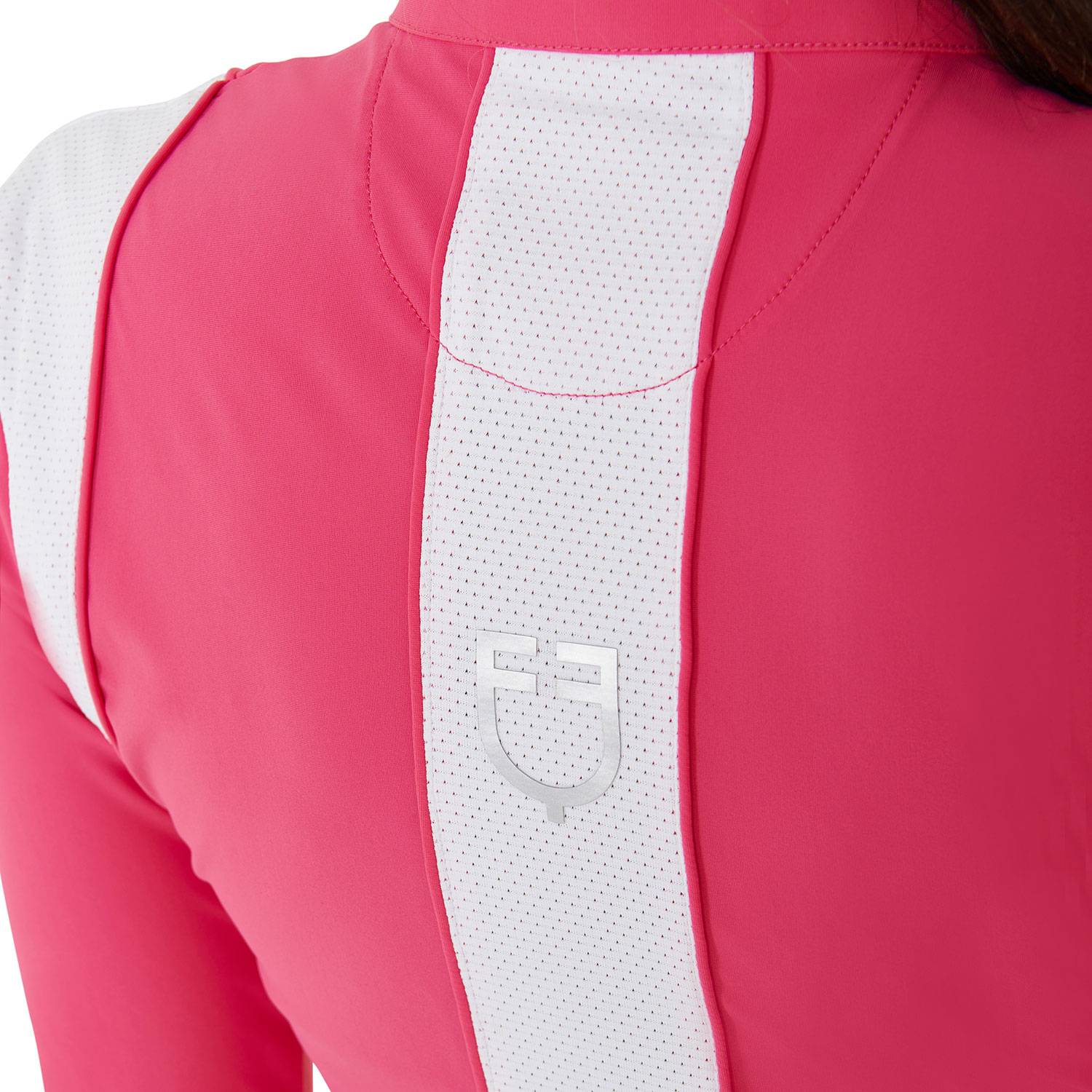 Slim fit training polo shirt with mesh inserts - EQUESTRO