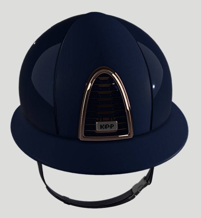 CROMO 2.0 Polish Blue Rose Gold POLO visor helmet - KEP ITALIA