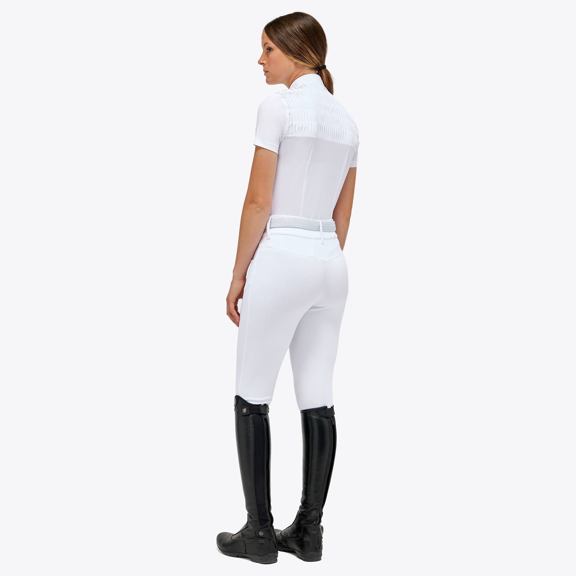 Polo de concours Jersey S/S Pleated Bib - CAVALLERIA TOSCANA