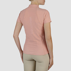 Polo technique manches courtes zip paillettes - HORKA