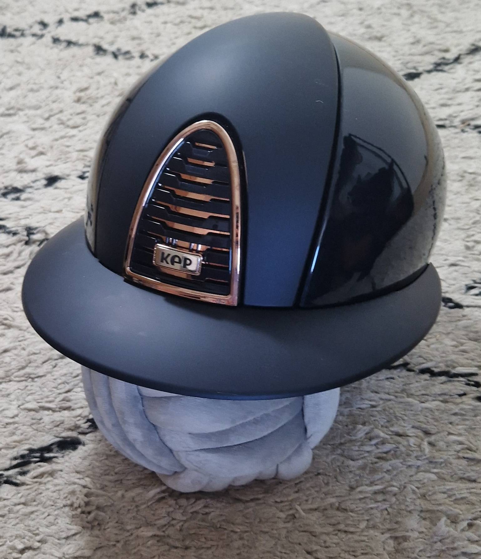 CROMO 2.0 Polish Blue Rose Gold POLO visor helmet - KEP ITALIA