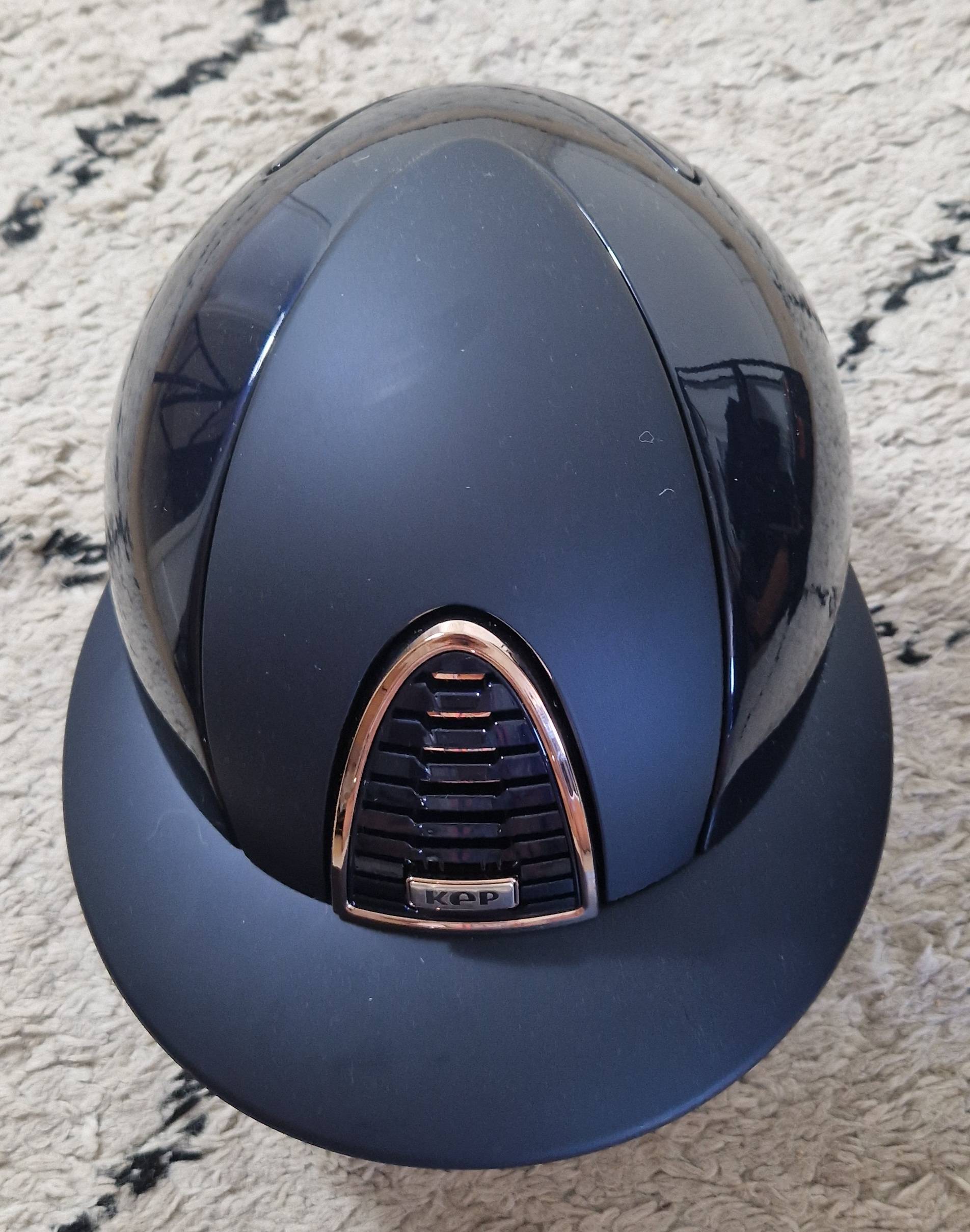 CROMO 2.0 Polish Blue Rose Gold POLO visor helmet - KEP ITALIA