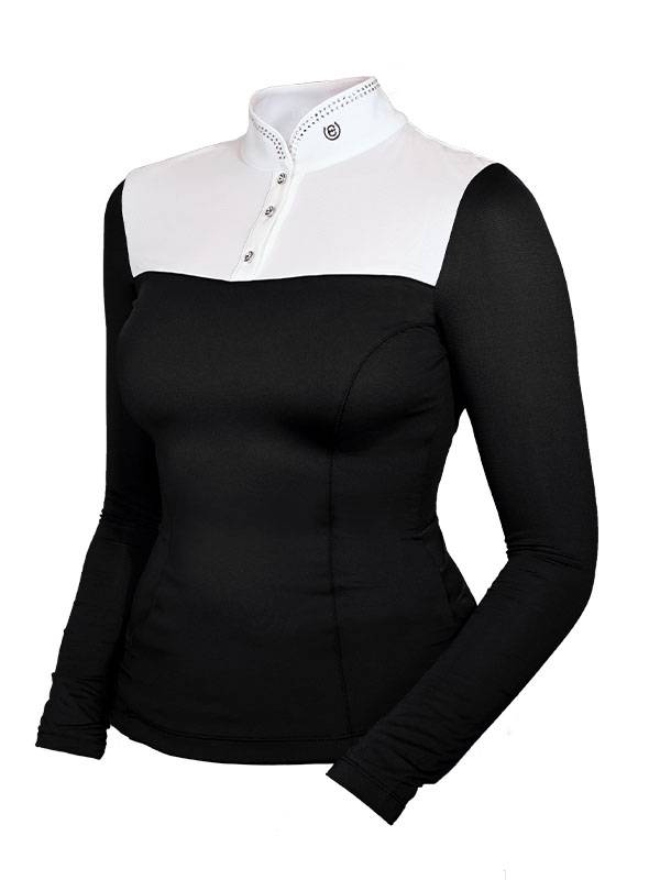 Polo de concours manches longues Revenew Black Edition - Equestrian Stockholm