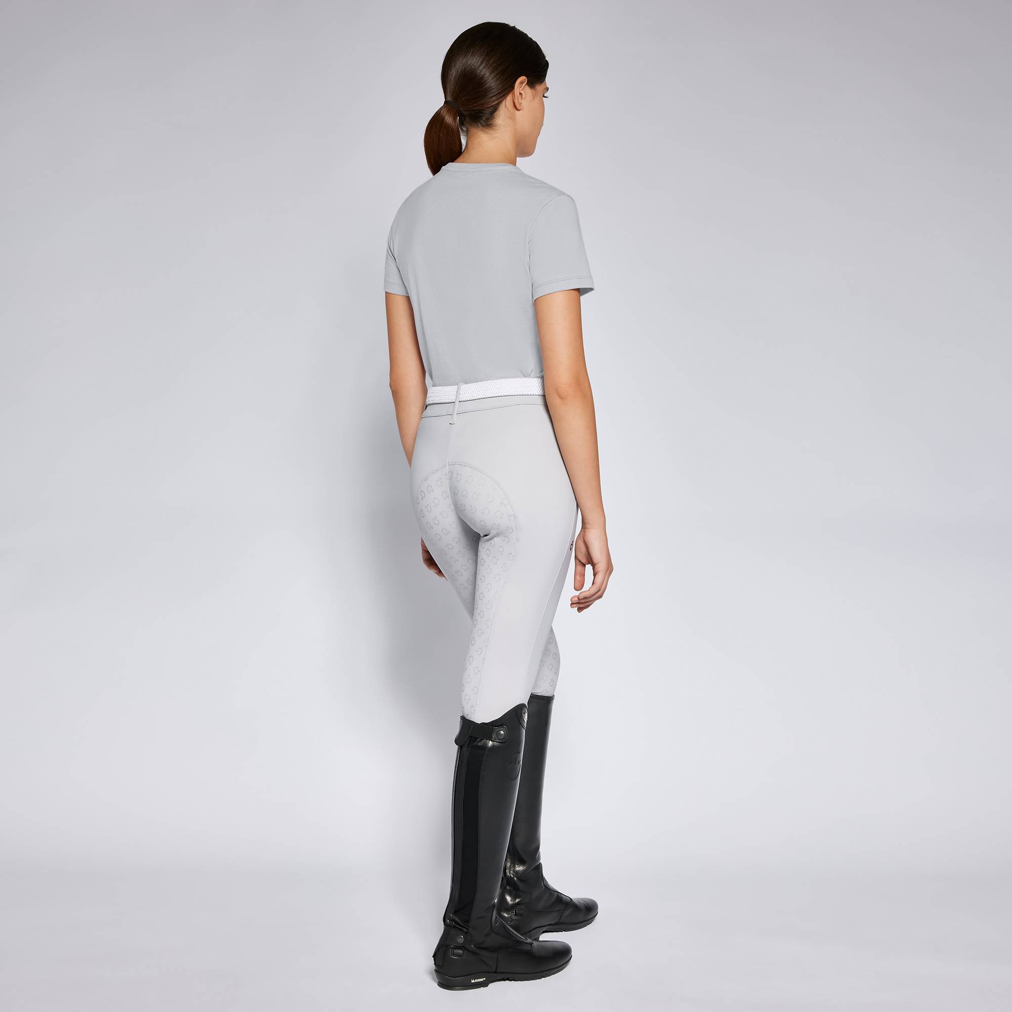 Tee-shirt Double Orbit coton gris- CAVALLERIA TOSCANA