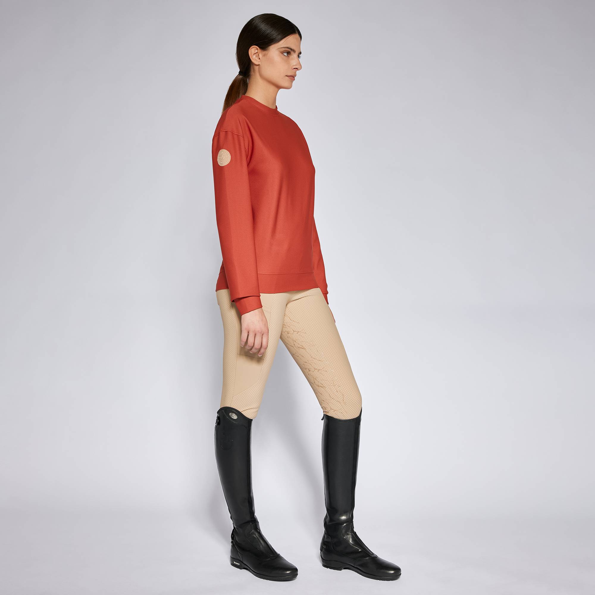 Sweat Diagonal Wave col rond - CAVALLERIA TOSCANA