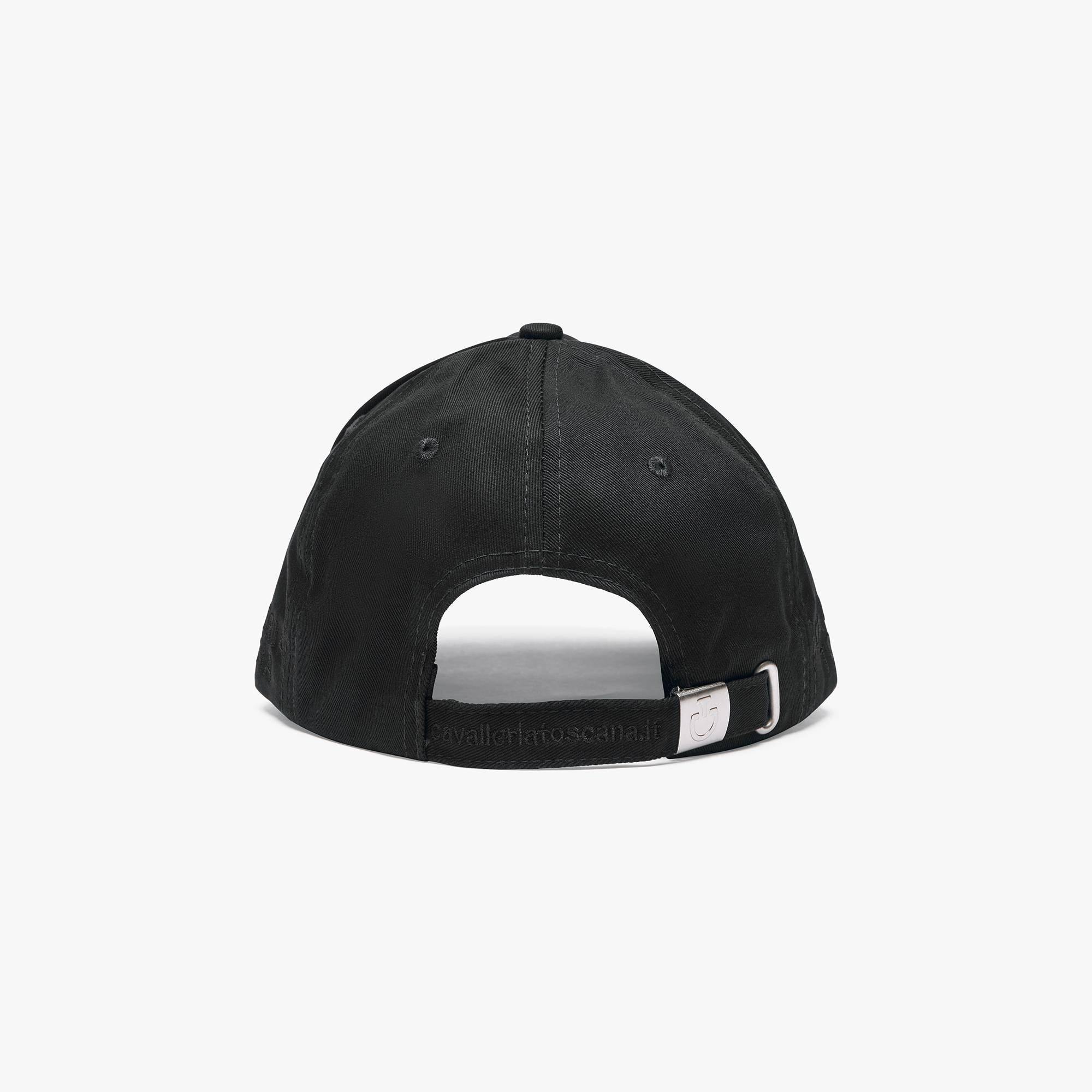Black embroidered cap - Cavalleria Toscana