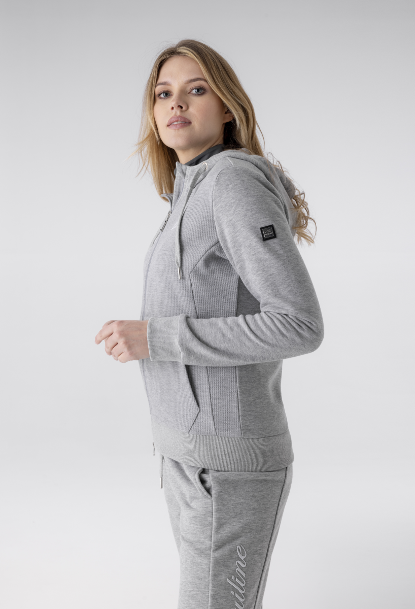 Esaste zipped hooded sweatshirt - EQUILINE