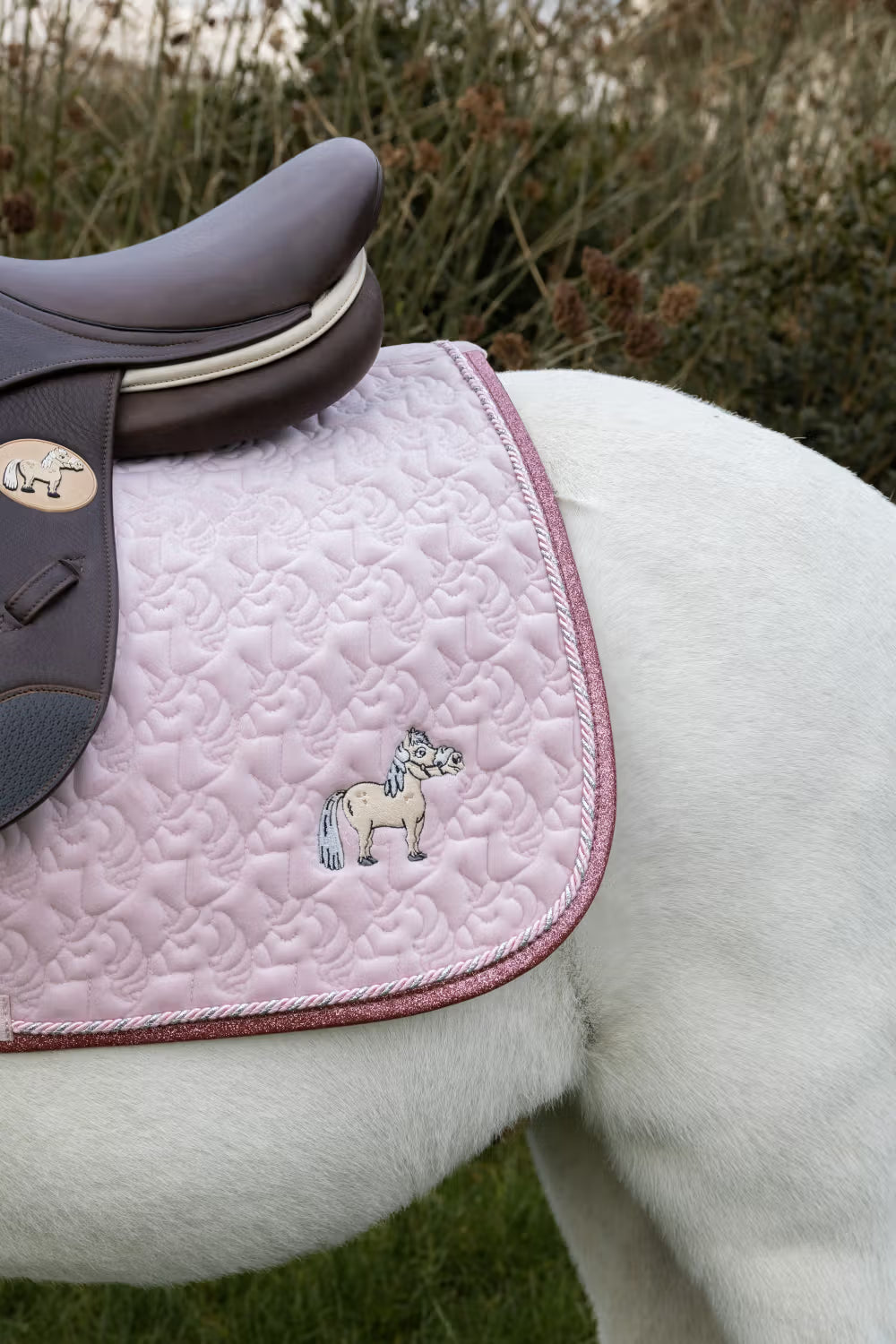Tapis de selle Tête de licorne pailleté DRESSAGE - Kentucky