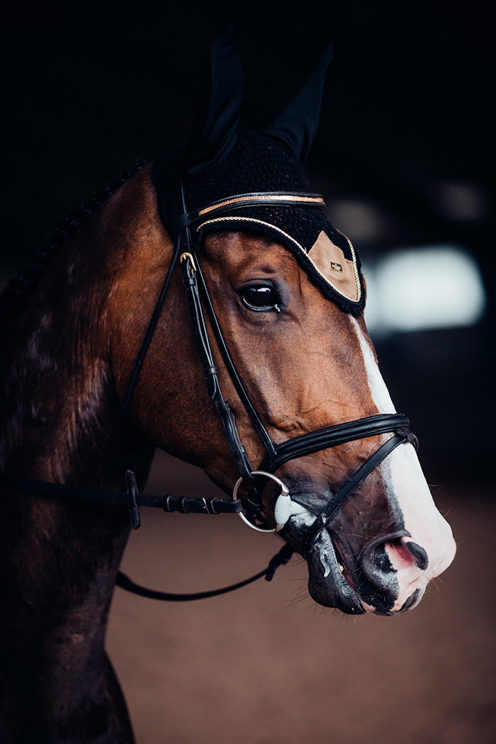 Bonnet anti-mouches Equestrian Stockholm - GOLDEN BRASS