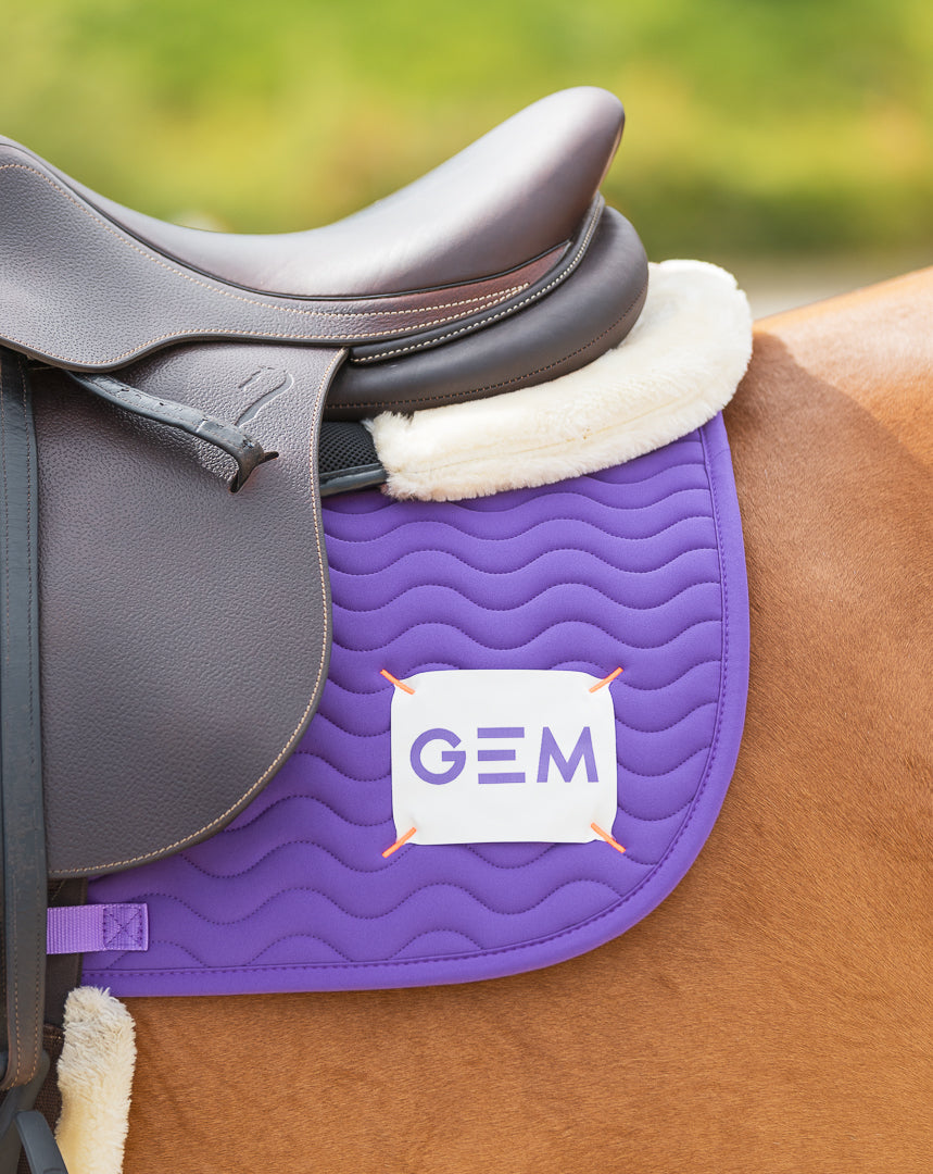 Tapis de selle TOUC TOUC Obstacle Violet - GEM