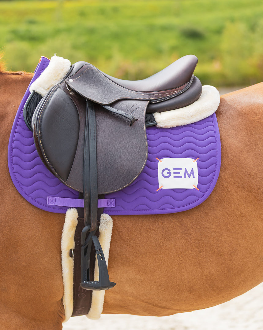 Tapis de selle TOUC TOUC Obstacle Violet - GEM