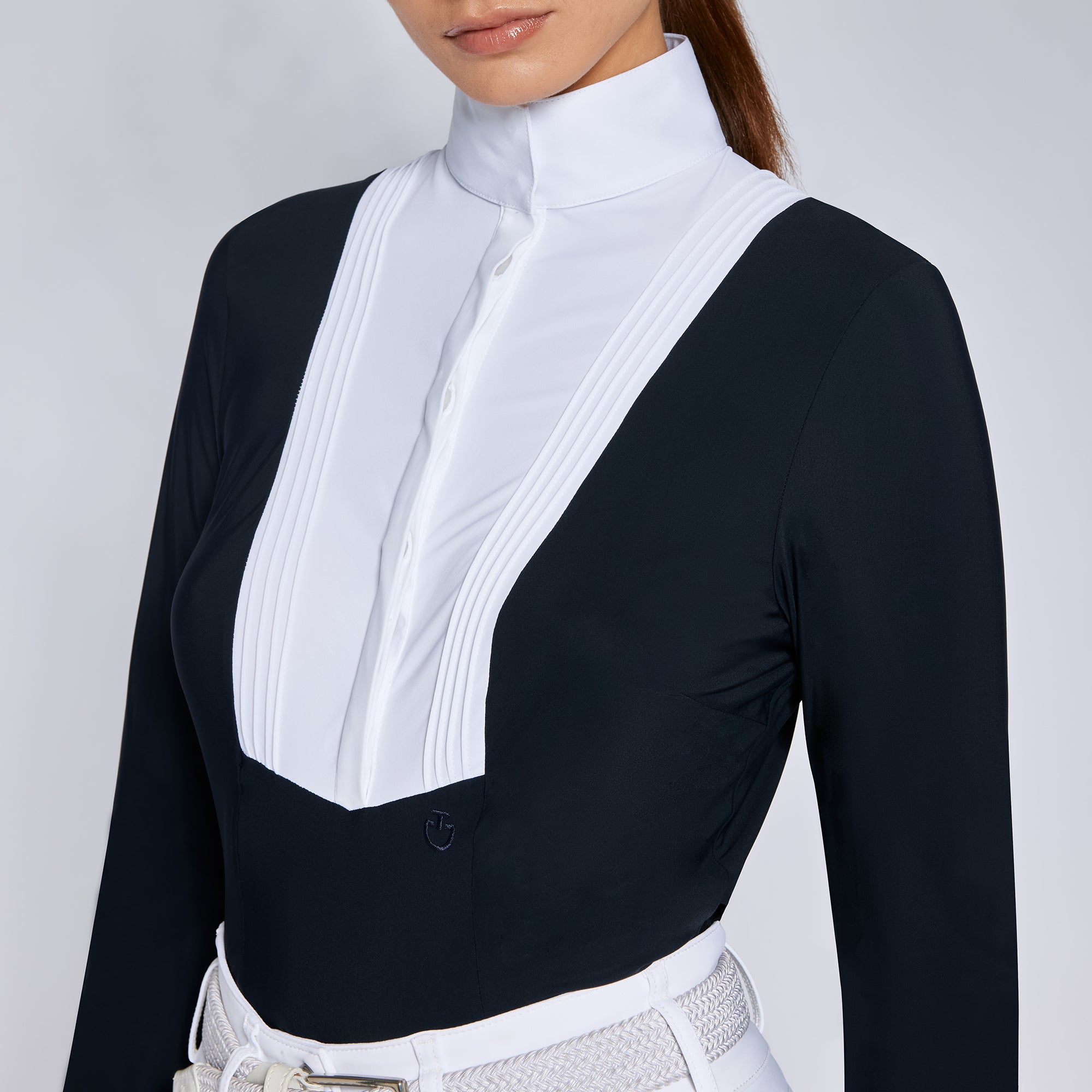 Polo de concours manches longues American shirt - CAVALLERIA TOSCANA