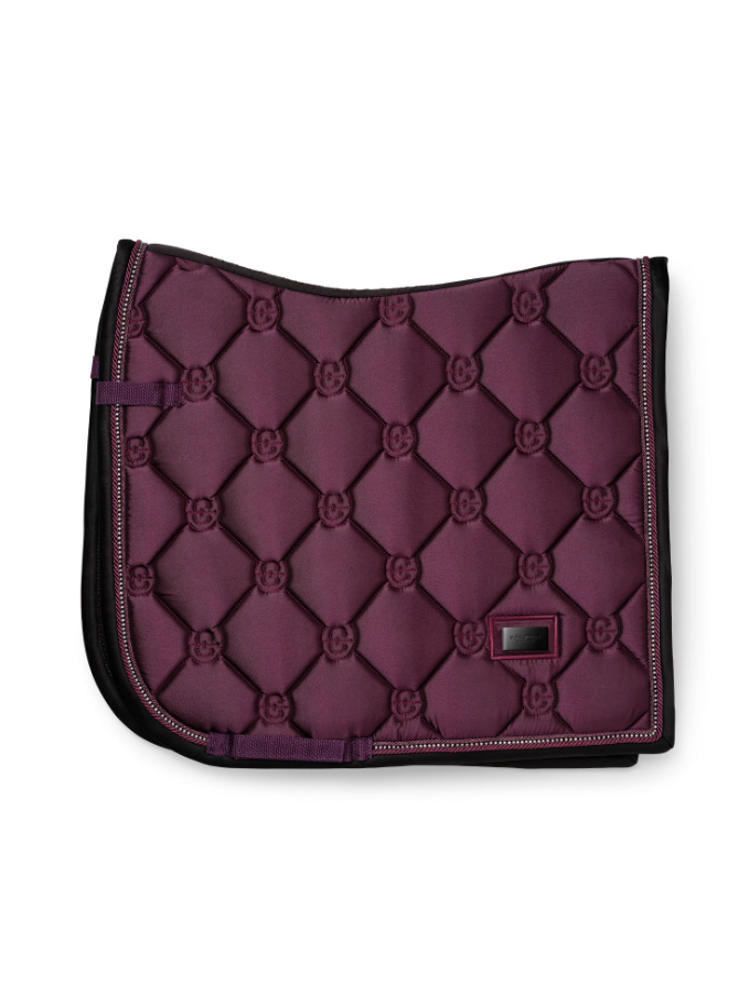 Tapis de dressage Crystal Shine Mauve Wine - EQUESTRIAN STOCKHOLM