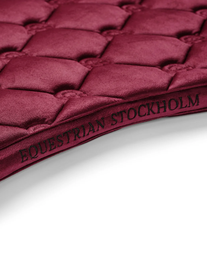 Tapis de selle Velvet Merlot MIXTE- EQUESTRIAN STOCKHOLM