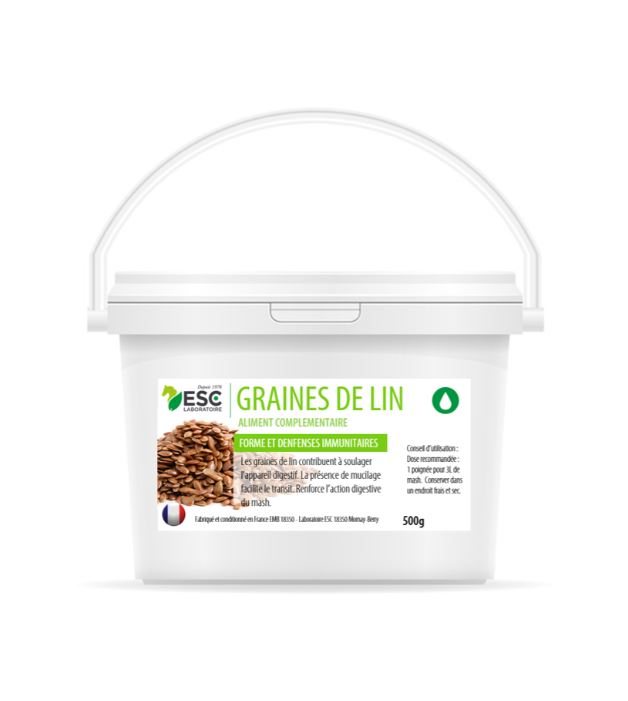 Graines de lin non cuites Digestion - ESC LABORATOIRE