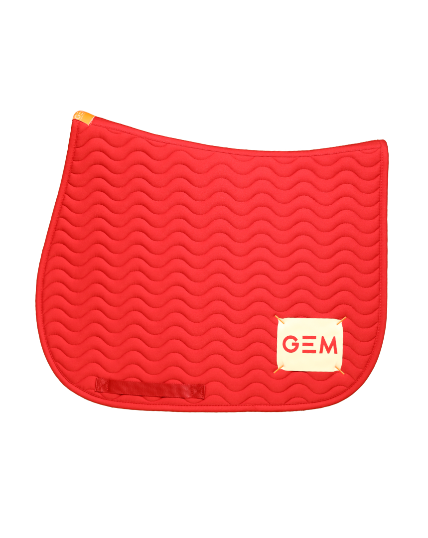 Tapis de selle TOUC TOUC Obstacle Rouge - GEM
