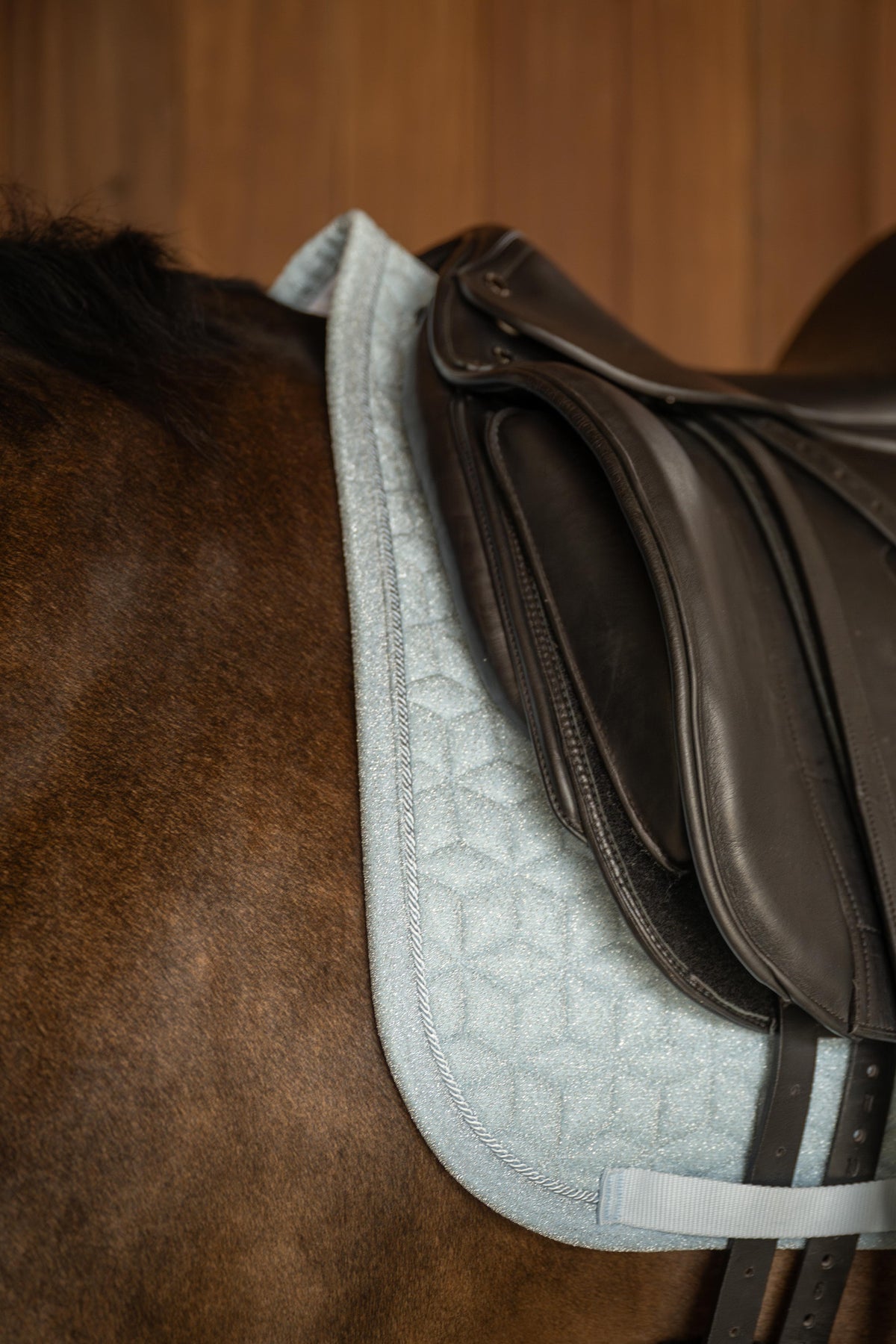 Tapis de selle Sparkling Bleu clair DRESSAGE - Kentucky