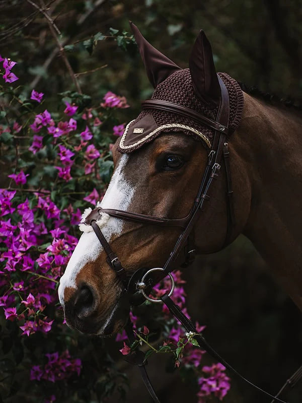 Bonnet anti-mouches Equestrian Stockholm - GOLDEN BROWN