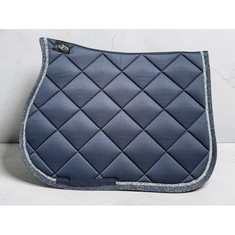 Tapis de selle bord lurex Marine - JU&PA