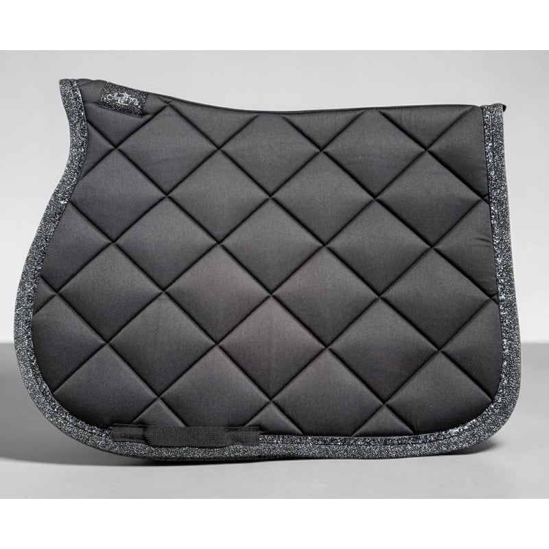 Tapis de selle bord lurex Noir - JU&PA