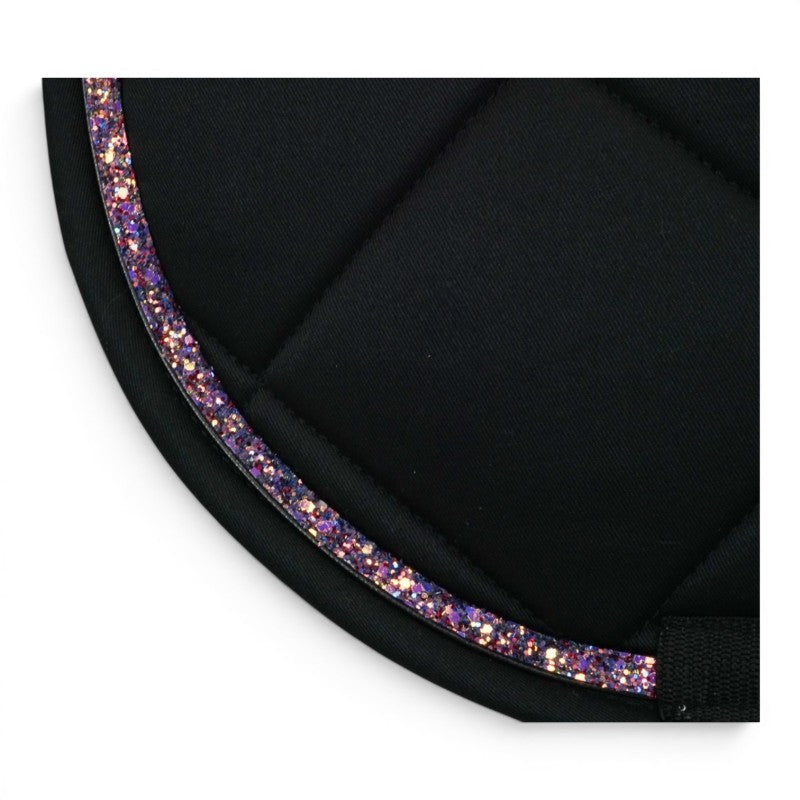 Tapis de selle Noir galon multicolore - JU&PA