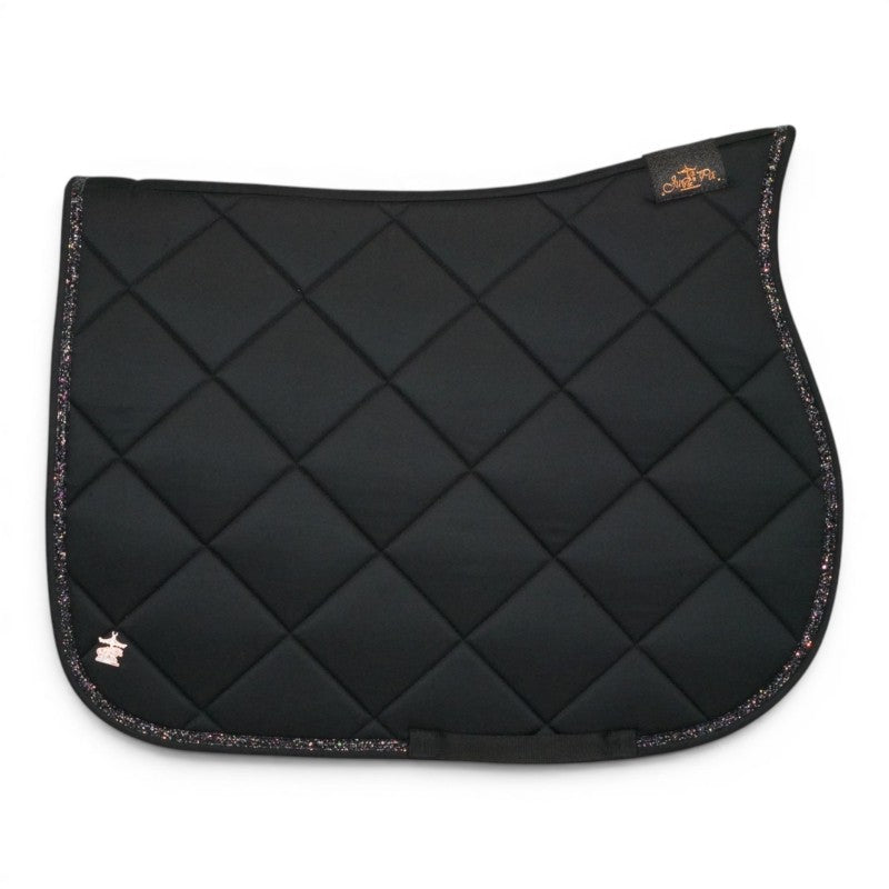 Tapis de selle Noir galon noir - JU&PA