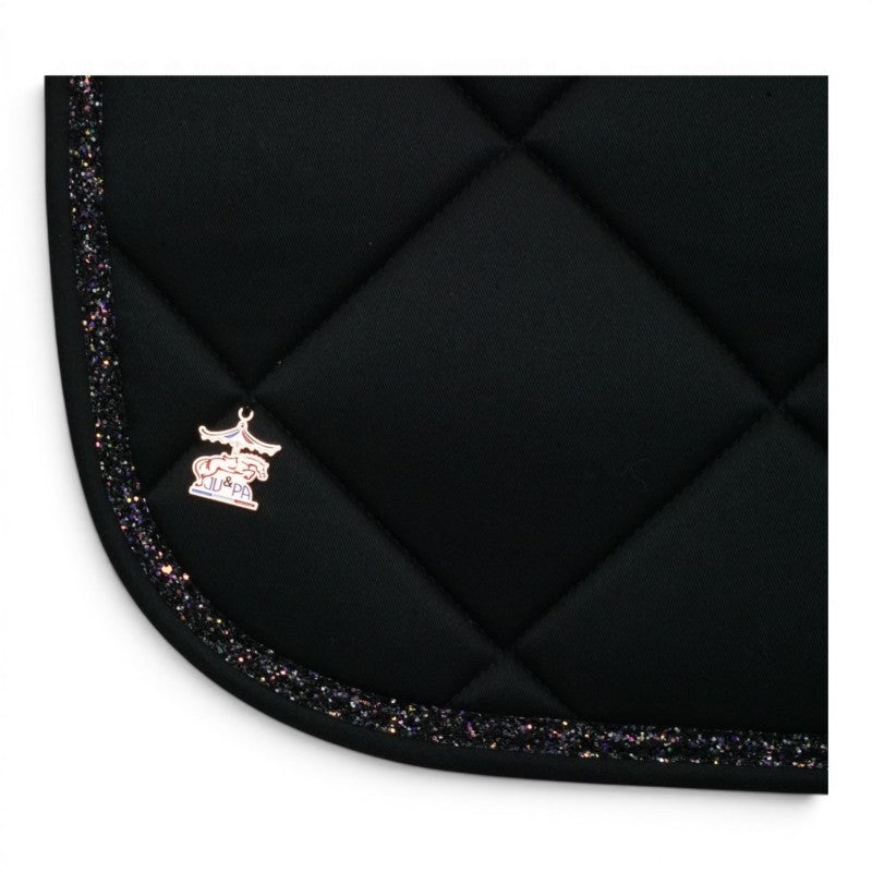 Tapis de selle Noir galon noir - JU&PA