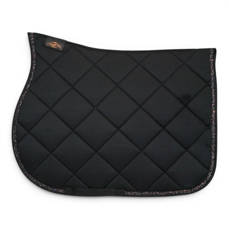 Tapis de selle Noir galon noir - JU&PA