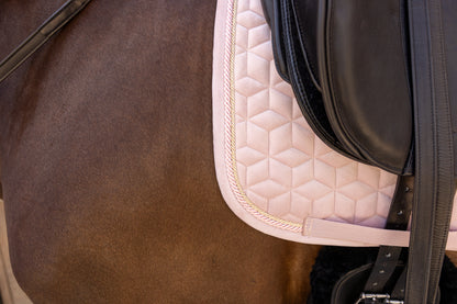 Tapis de selle Velvet Rose pale DRESSAGE - Kentucky