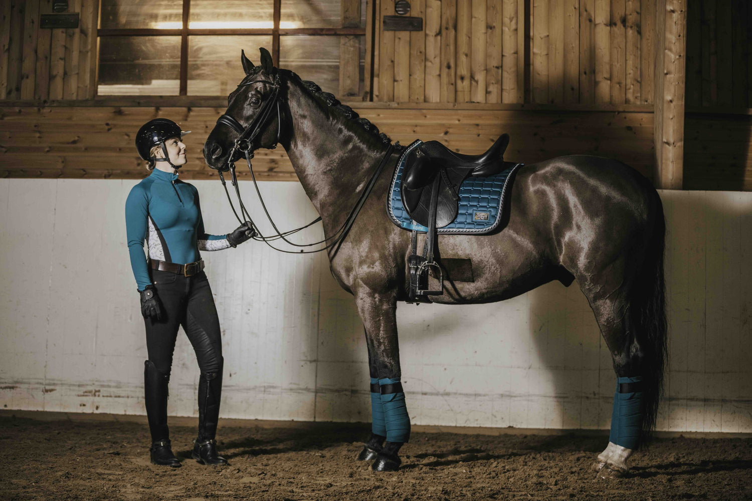 Teal Blue saddle pad - EQUITO