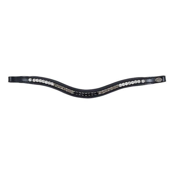 Frontal rembourré vague strass Noir, Gris, Blanc - HFI
