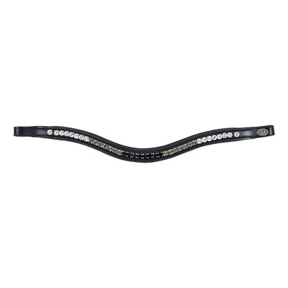 Frontal rembourré vague strass Noir, Gris, Blanc - HFI